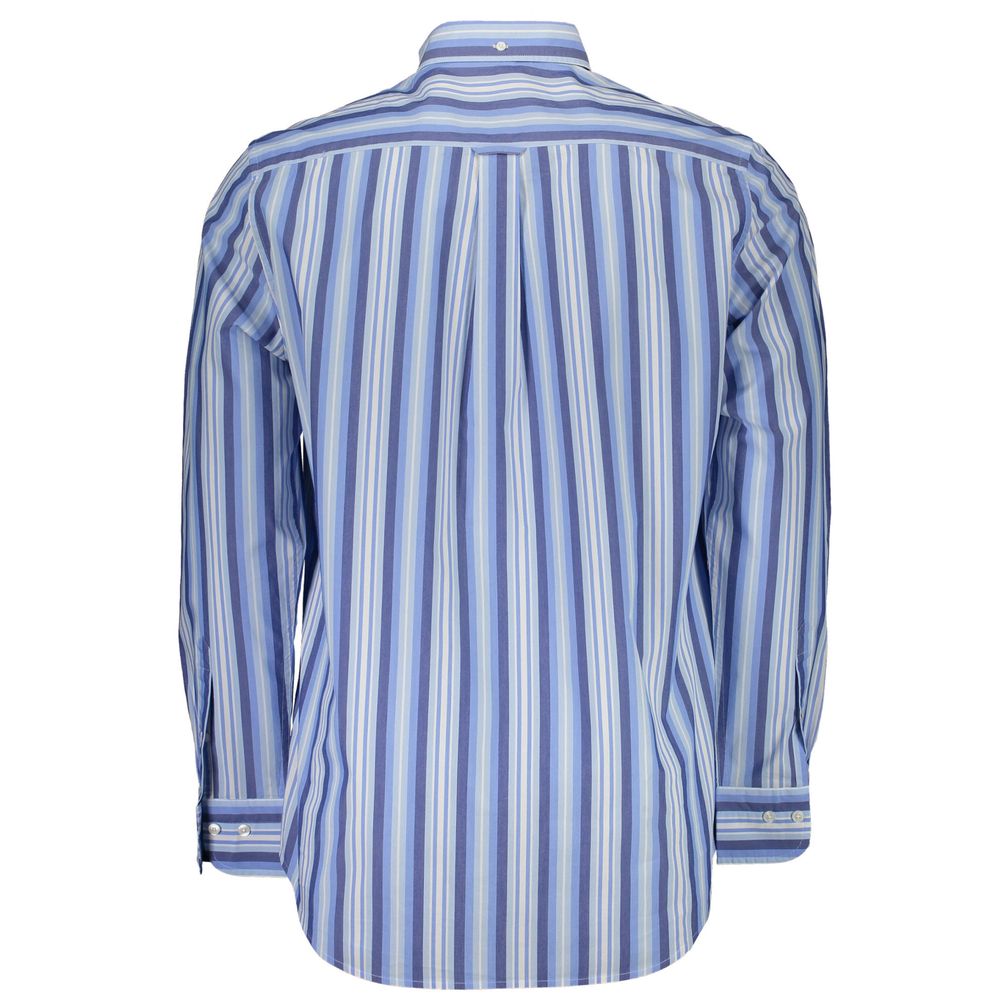 Light Blue Cotton Men Shirt - SEHABRANDS