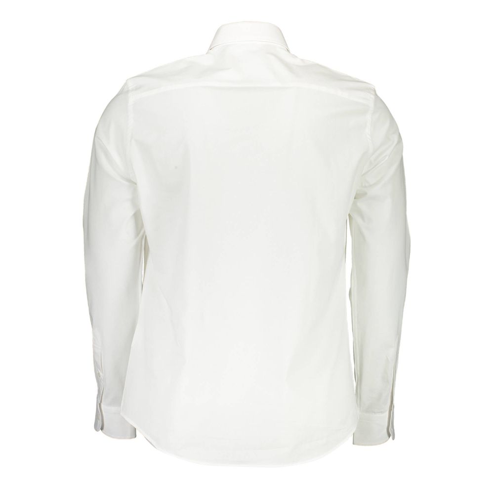 White Cotton Mens Shirt - SEHABRANDS