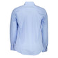 Light Blue Cotton Men Shirt - SEHABRANDS