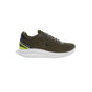 Green Polyester Men Sneaker - SEHABRANDS