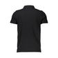 Cavalli Class Black Cotton Men Polo Shirt