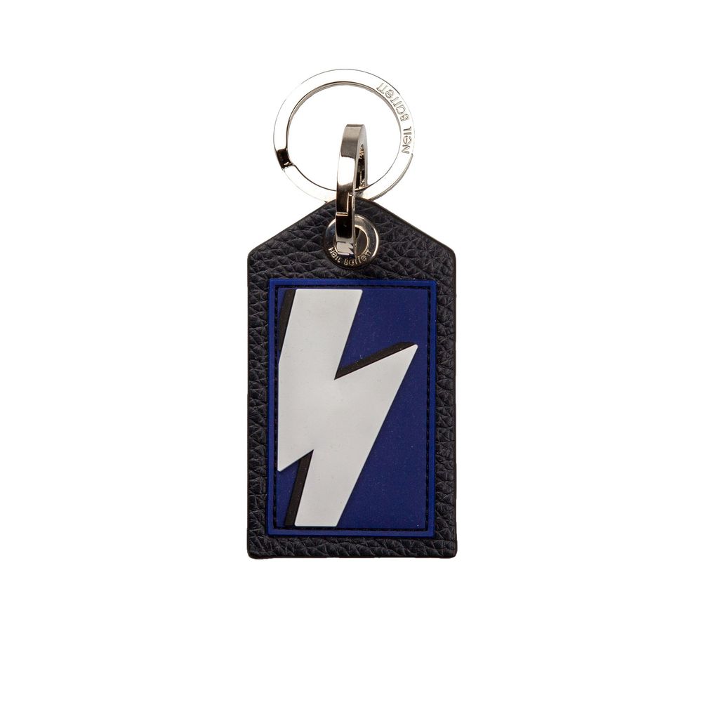 Blue Leather Men Keychain - SEHABRANDS