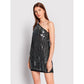 Gray Polyester Dress - SEHABRANDS