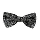 Dolce & Gabbana Black Floral Silk Adjustable Neck Men Bow Tie