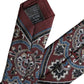 Dolce & Gabbana Bordeaux Printed 100% Silk Adjustable Men Tie