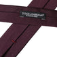 Dolce & Gabbana Bordeaux Solid 100% Silk Adjustable Men Tie