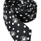 Dolce & Gabbana Black Heart Polka Dot Adjustable Tie