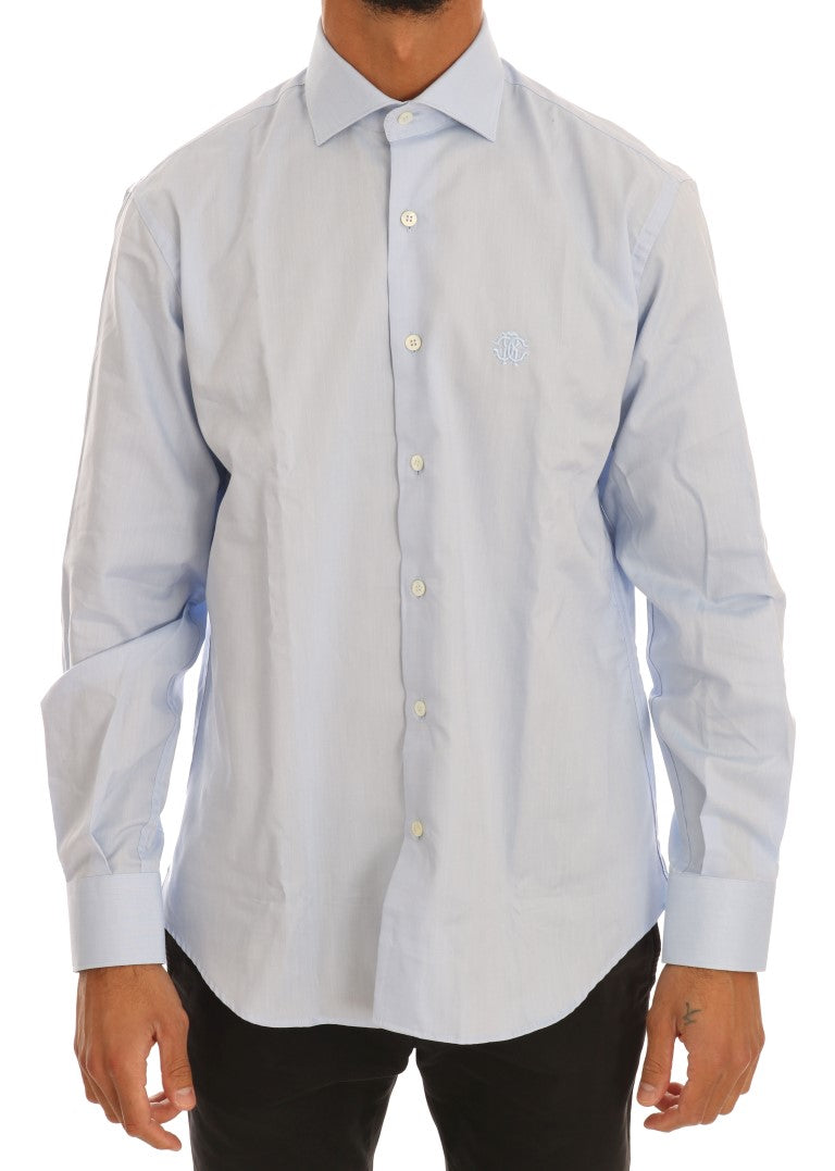 Light Blue Cotton Dress Shirt - SEHABRANDS