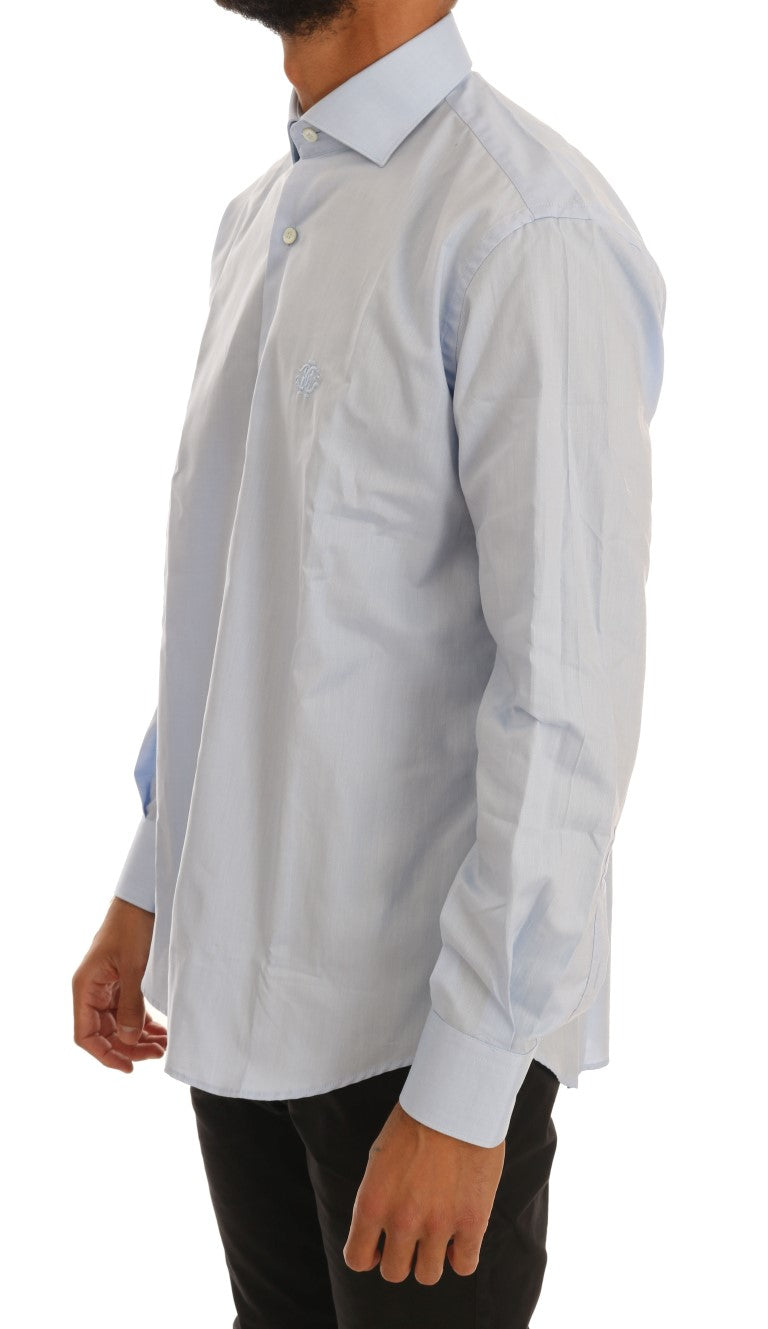 Light Blue Cotton Dress Shirt - SEHABRANDS