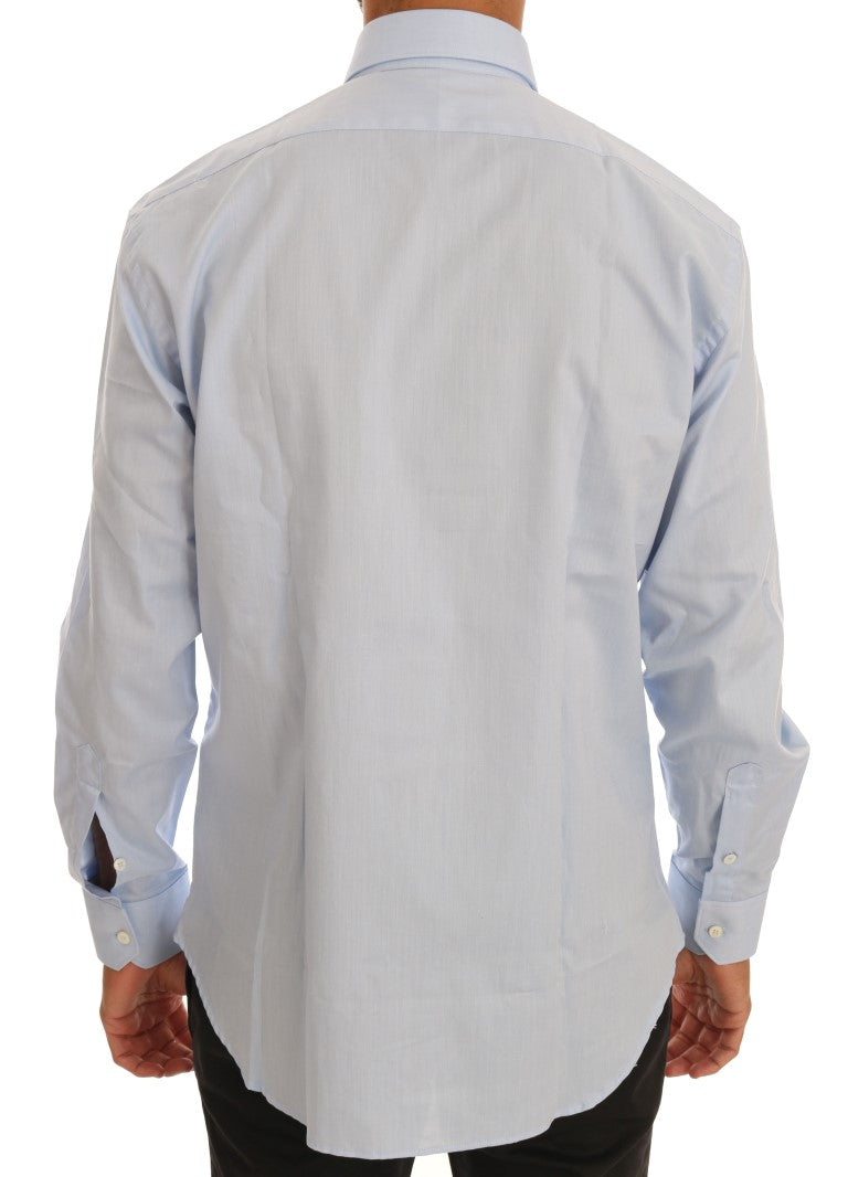 Light Blue Cotton Dress Shirt - SEHABRANDS