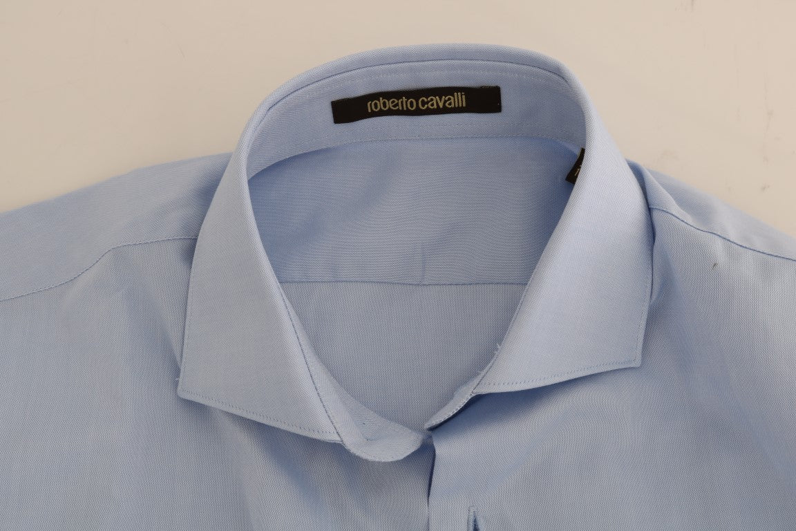 Light Blue Cotton Dress Shirt - SEHABRANDS