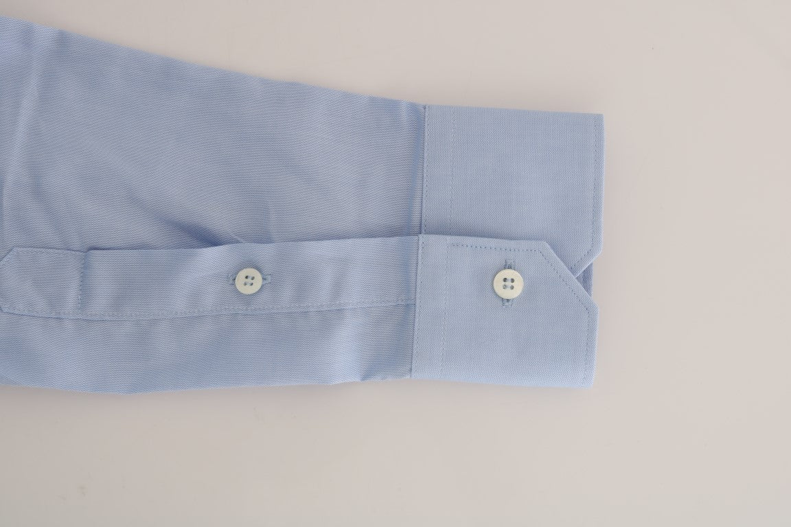 Light Blue Cotton Dress Shirt - SEHABRANDS