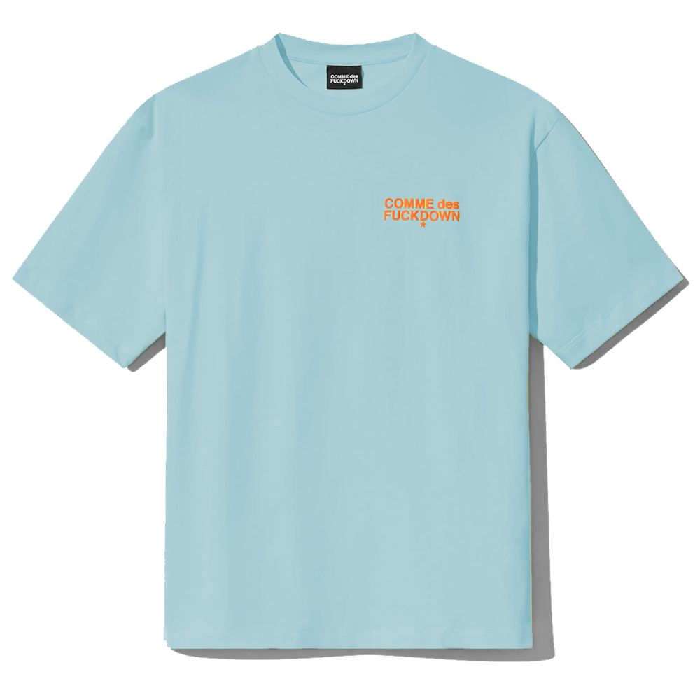 Light Blue Cotton T-Shirt - SEHABRANDS