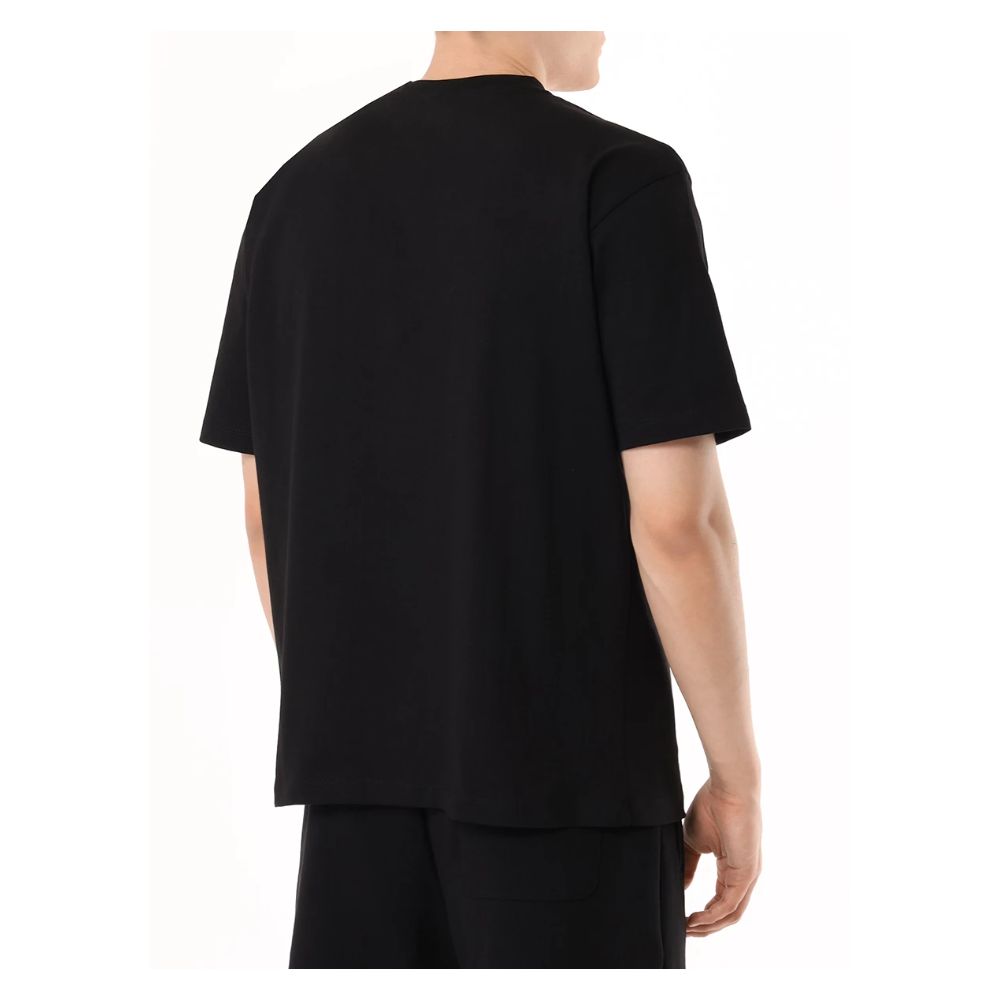 Black Cotton T-Shirt - SEHABRANDS