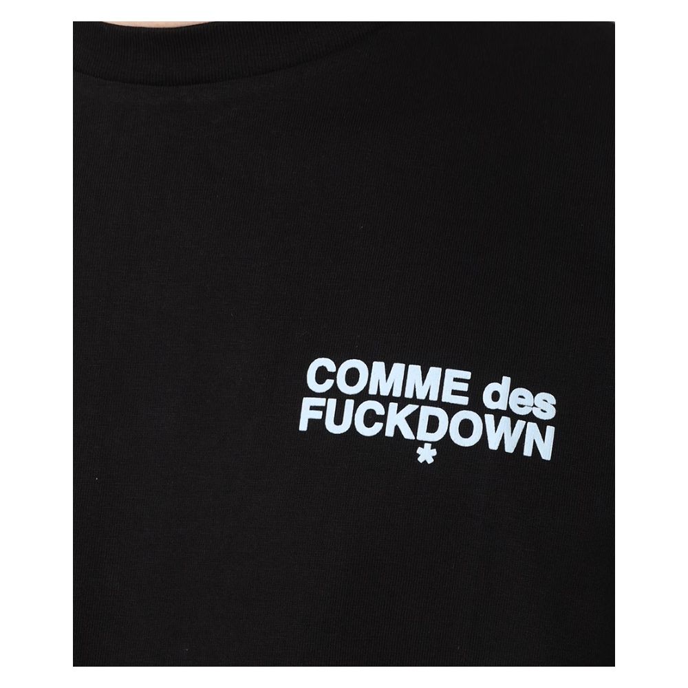 Black Cotton T-Shirt - SEHABRANDS