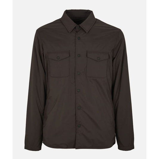 Brown Polyester Jacket - SEHABRANDS