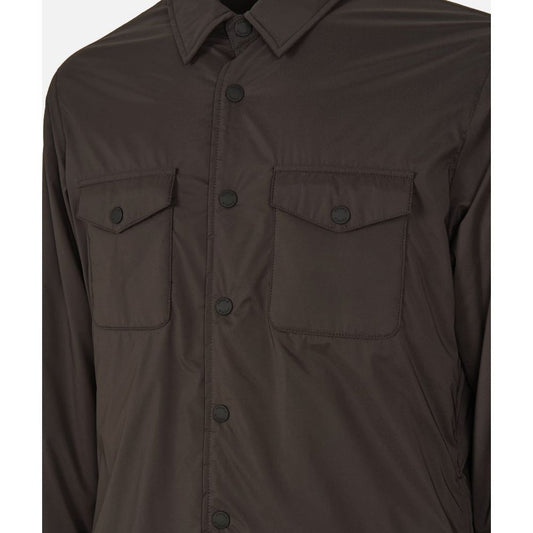 Brown Polyester Jacket - SEHABRANDS