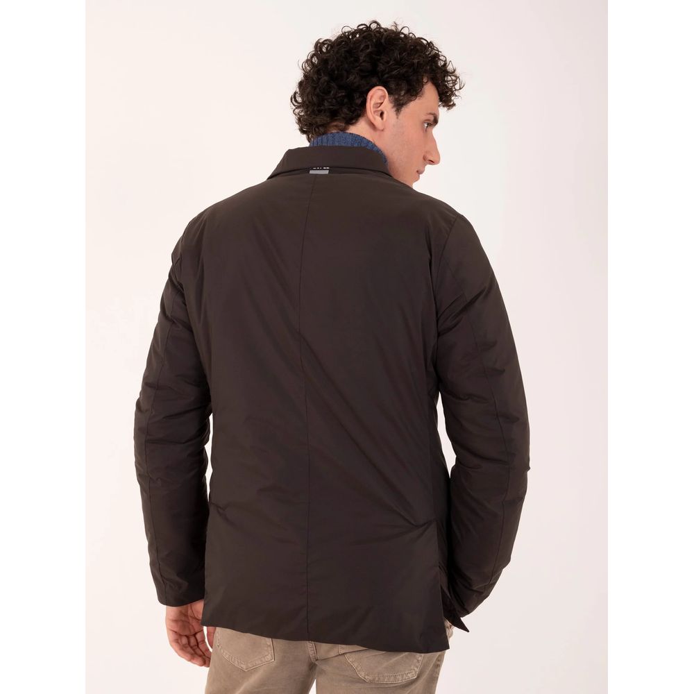 Brown Polyester Jacket - SEHABRANDS