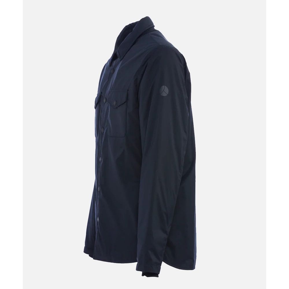 Blue Polyester Jacket - SEHABRANDS