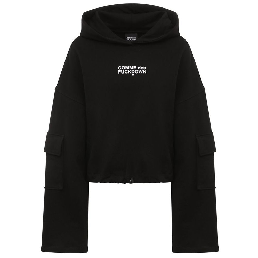 Black Cotton Sweater - SEHABRANDS