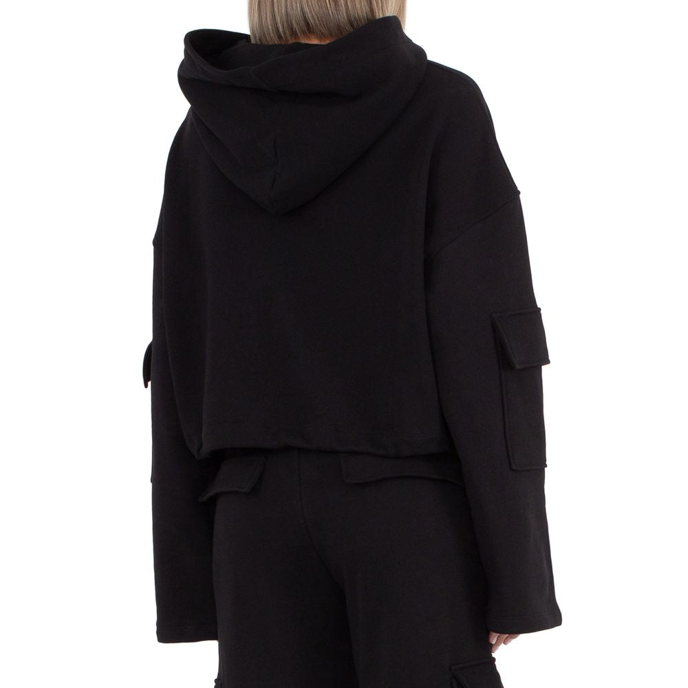 Black Cotton Sweater - SEHABRANDS