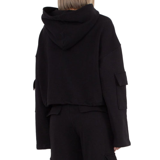 Black Cotton Sweater - SEHABRANDS