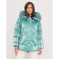 Light Blue Polyester Jackets & Coat - SEHABRANDS