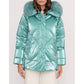 Light Blue Polyester Jackets & Coat - SEHABRANDS