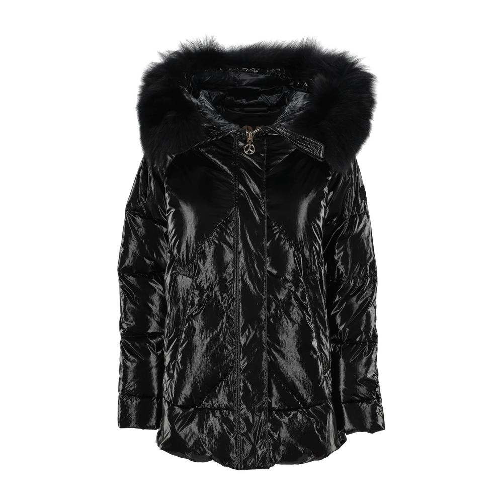 Black Polyester Jackets & Coat - SEHABRANDS