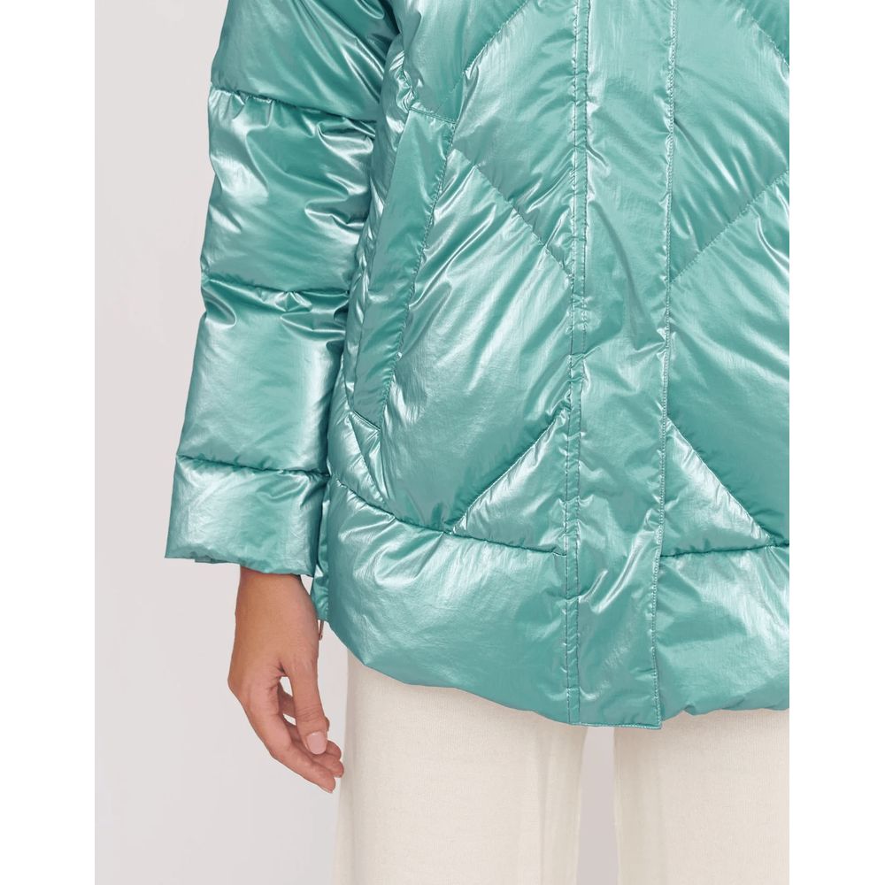 Light Blue Polyester Jackets & Coat - SEHABRANDS