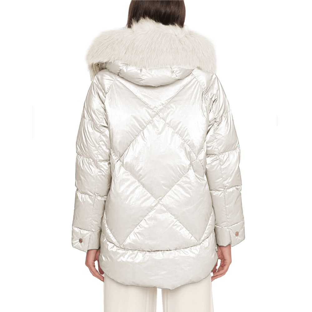 White Polyester Jackets & Coat - SEHABRANDS