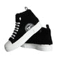 Dolce & Gabbana Black White Fur Logo High Top Sneaker Shoes