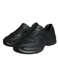 Dolce & Gabbana Black Foiled Rubber Toy Low Top Sneakers Shoes