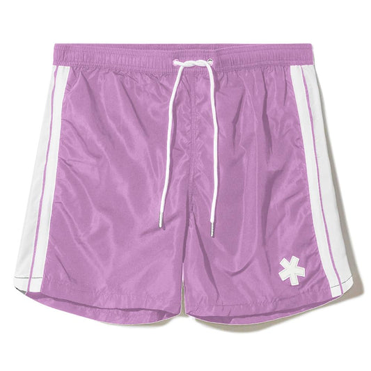 Purple Polyester Men's Swim Trunk - SEHABRANDS