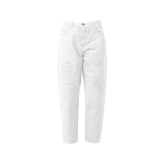 White Cotton Jeans & Pant - SEHABRANDS