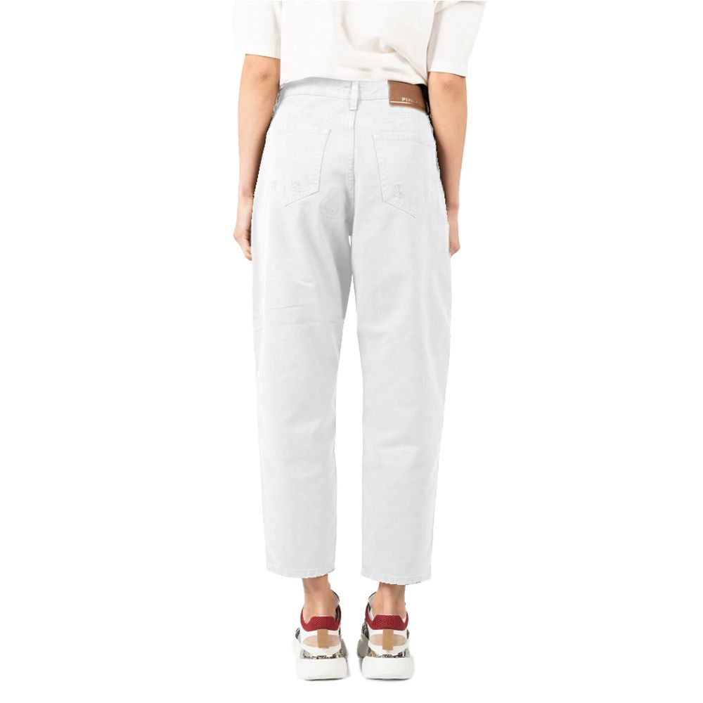 White Cotton Jeans & Pant - SEHABRANDS