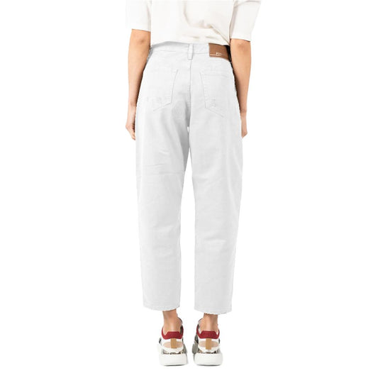 White Cotton Jeans & Pant - SEHABRANDS