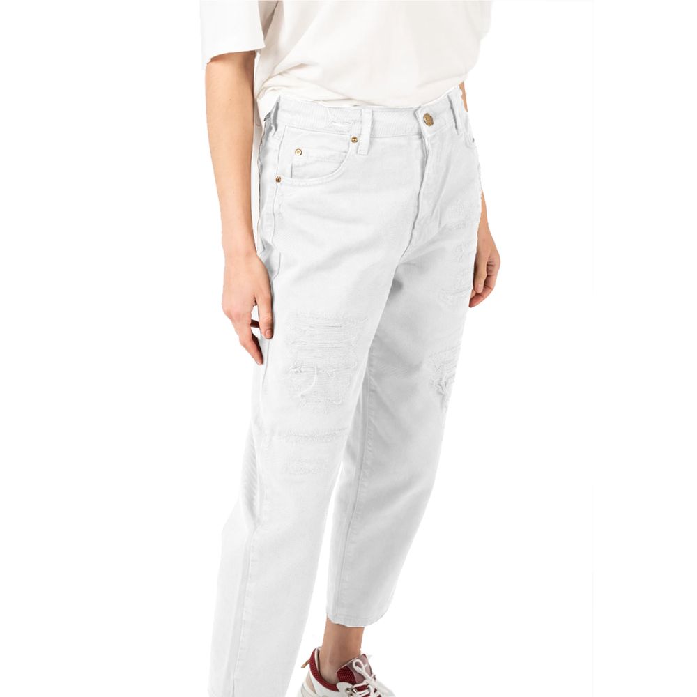 White Cotton Jeans & Pant - SEHABRANDS