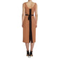 Brown Polyester Dress - SEHABRANDS