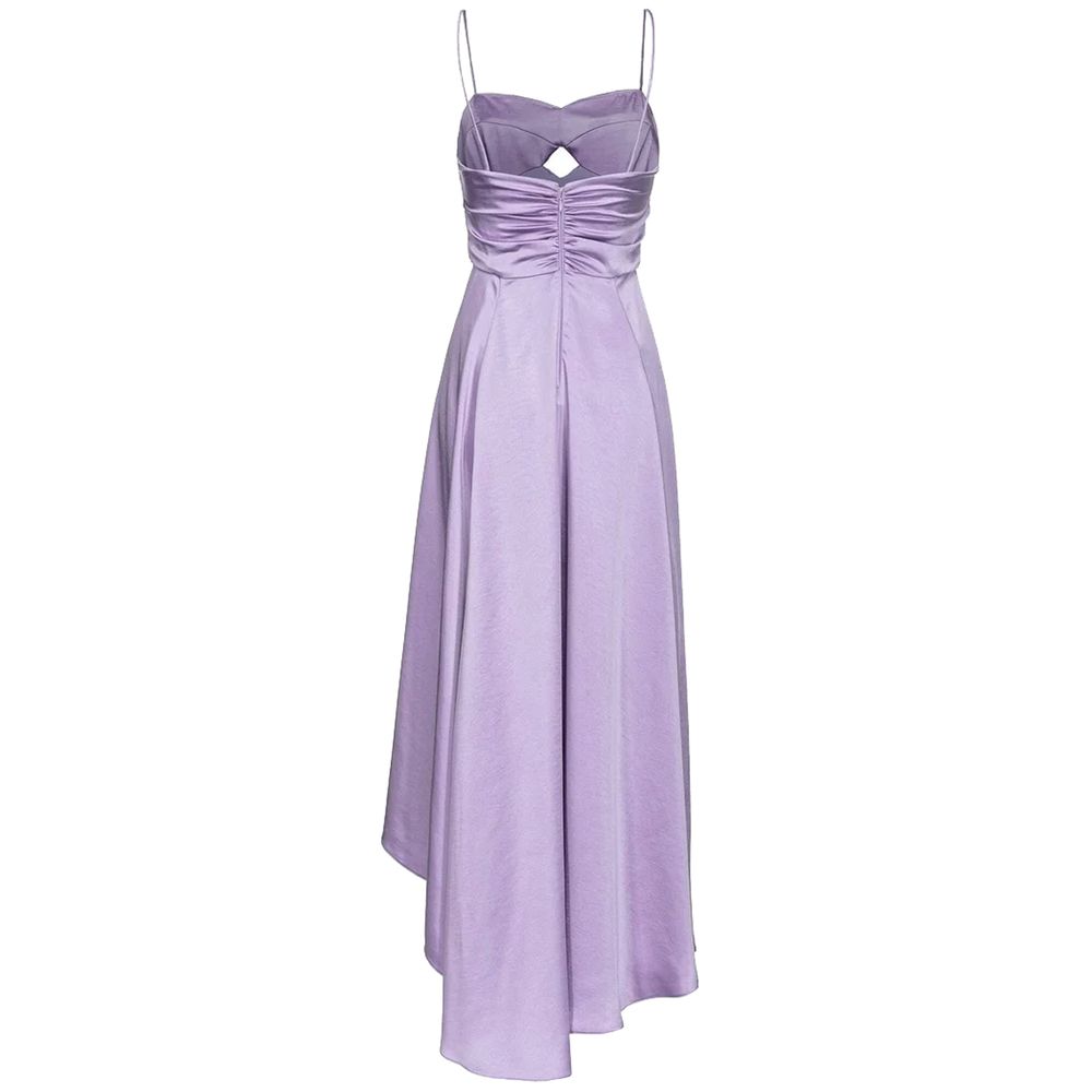 Purple Polyester Dress - SEHABRANDS