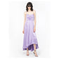 Purple Polyester Dress - SEHABRANDS