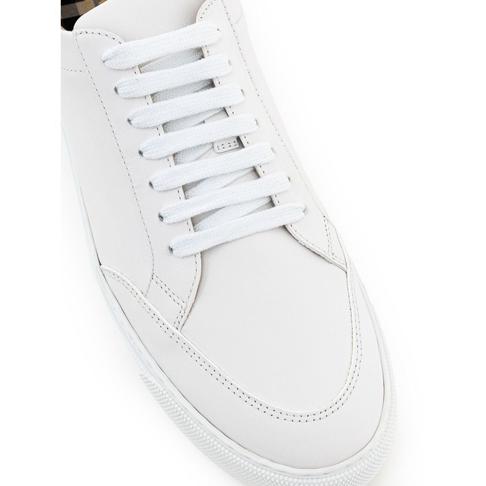 White Leather Sneaker - SEHABRANDS