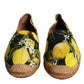 Dolce & Gabbana Multicolor Lemon Slip On Espadrilles Shoes