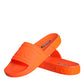 Dolce & Gabbana Orange Rubber Slides Sandals Beachwear Shoes