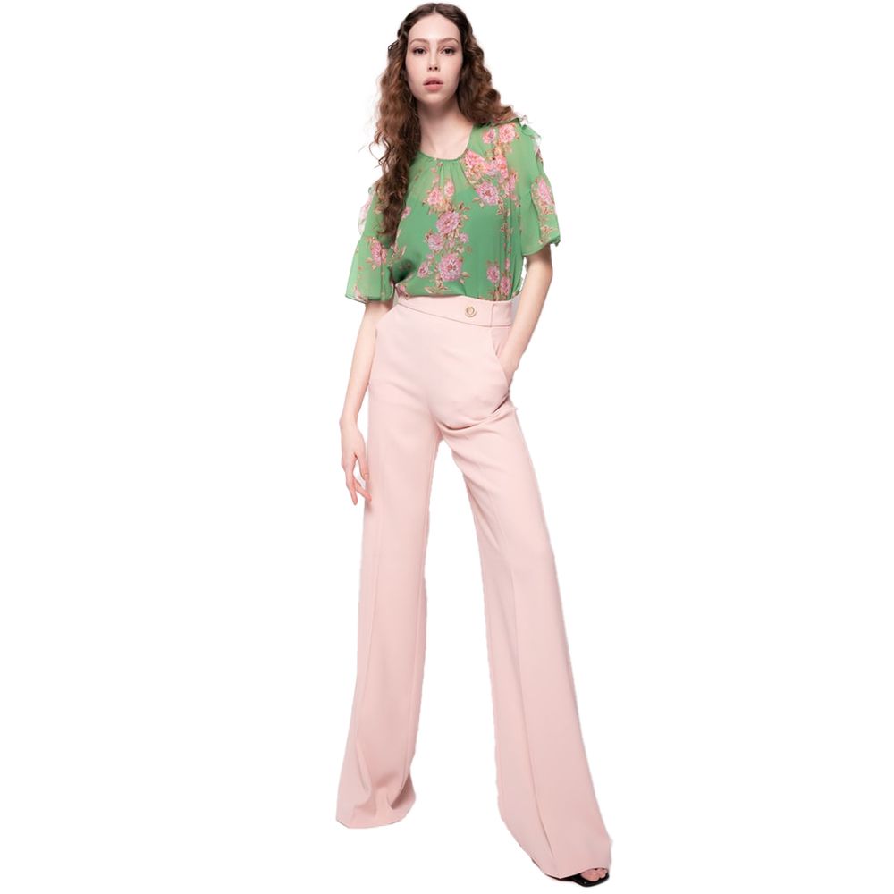 Pink Polyester Jeans & Pant - SEHABRANDS