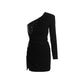 Black Poliester Dress - SEHABRANDS