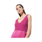 Fuchsia Polyester Dress - SEHABRANDS