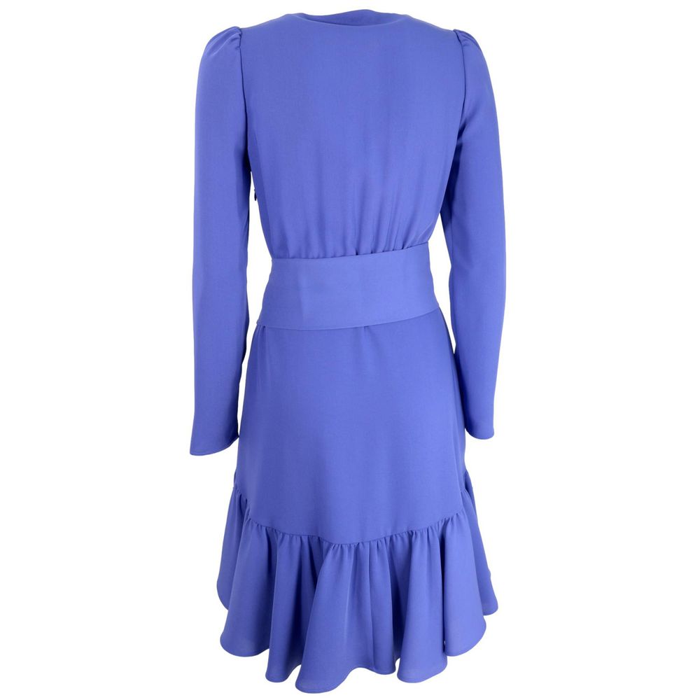 Blue Polyester Dress - SEHABRANDS