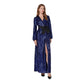 Blue Polyester Dress - SEHABRANDS