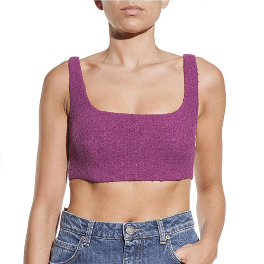 Purple Cotton Tops & T-Shirt - SEHABRANDS